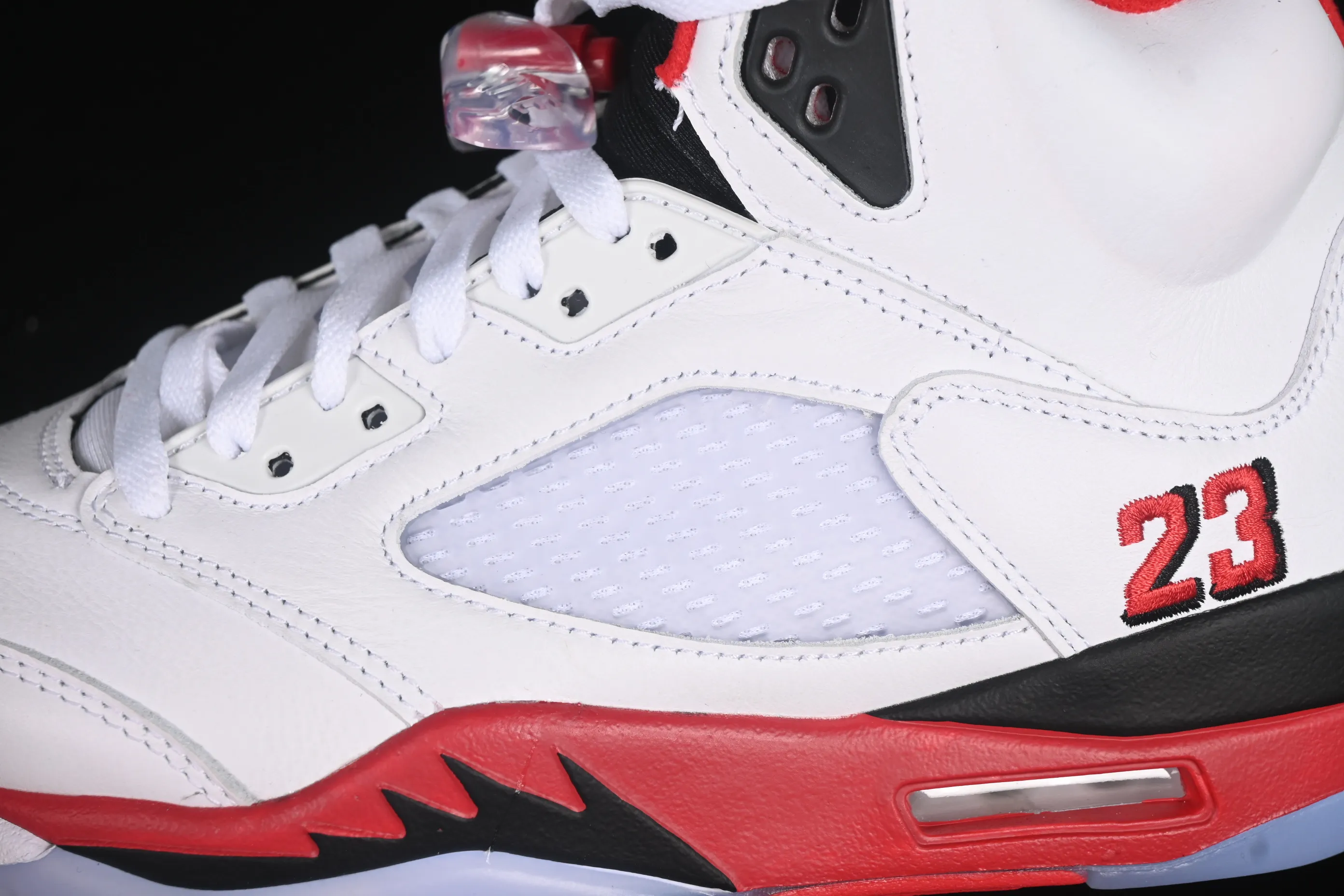 All categories Air Jordan Jordan series basketball shoes Air Jordan 5 Air Jordan 5 Retro "Fire Red Black Tongue" AJ5 Joe 5 Rukawa Maple Flame Red Basketball Shoes HQ7978-101